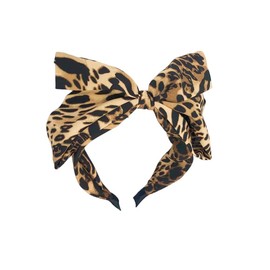 Large Hair Bows Headband for Women Leopard Bowknot Headbands Knotted Bow Hair Hoop Leopard Print Hairband Costume Cosplay Hair Accessories for Women Girls Bowknot Headpiece