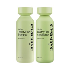 Eva NYC Gentle Daily Cleansing Shampoo and Conditioner Set - Weightless Healthy Hair with Amino Acids for Moisture + Shine - Removes Oil - Fine to Medium Hair - Lavender Scent - 10 fl oz (Pack of 2)