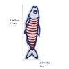 3'' Sardines Fish Summer Embroidered Iron-On Patches