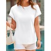 Cicy Bell Womens Summer Cap Sleeve T-Shirts Casual Loose Fit