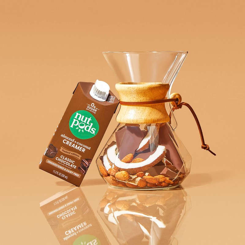 nutpods Classic Chocolate Unsweetened Dairy-Free Creamer, Made from Almonds and