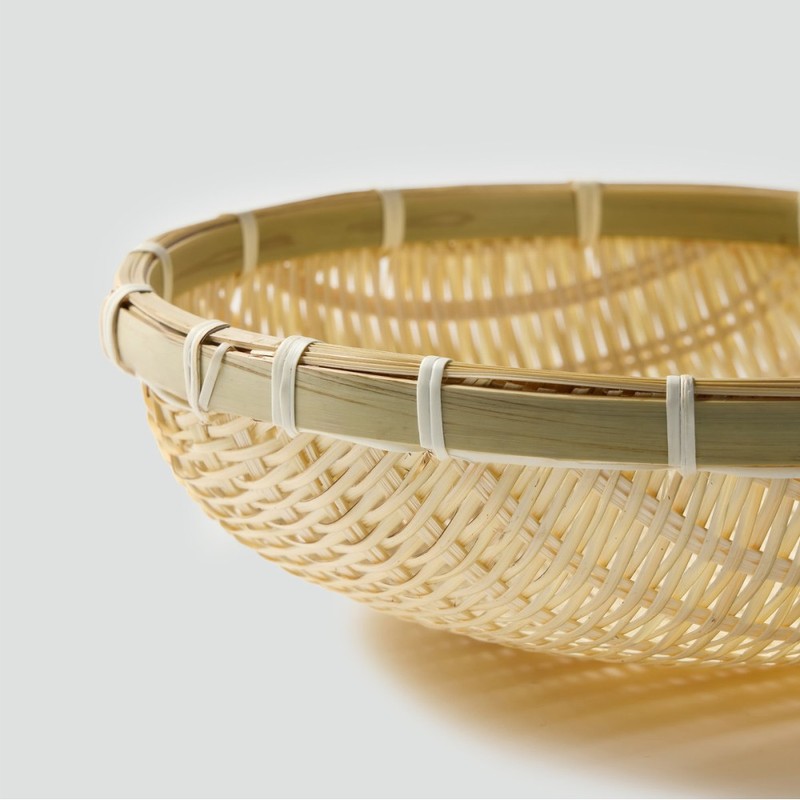 JAJU [JAJU] Deep Bamboo Colander_26cm