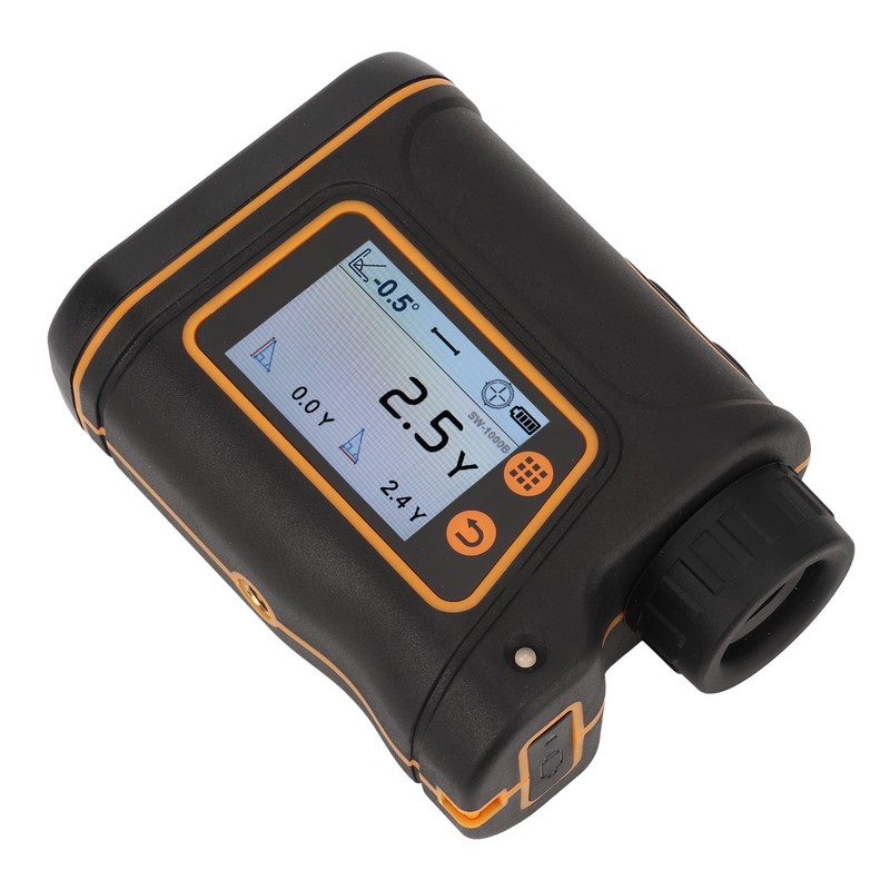 Telescope Range Finder 6X Magnification LCD Touch Screen Laser Distance