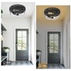 Luminzone Flush Mount Ceiling Light with Clear Glass Shade, 2-Light