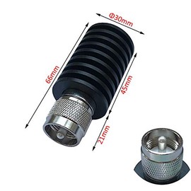 BECEN 25 Watt PL259 Dummy Load - 25W UHF DC to 1.0Ghz 50Ohm Lower VSWR (25 Watt)