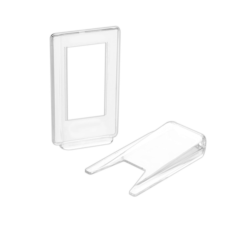 TERDEWE 10 Pack Acrylic Book Stand for Display Adjustable Clear