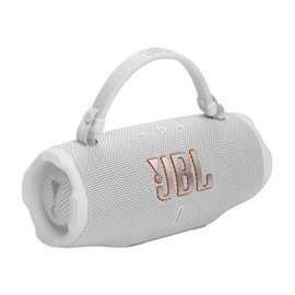 JBL Charge 6 Portable Bluetooth Speaker | IP68 Waterproof, DustProof, and DropProof, Outdoor Wireless Audio | 28Hrs Playtime, Megen Hardshell Protection Case (White)