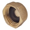 SKIR'CO (Pack of 4) Brass 1/2 Inch Pipe Cap with