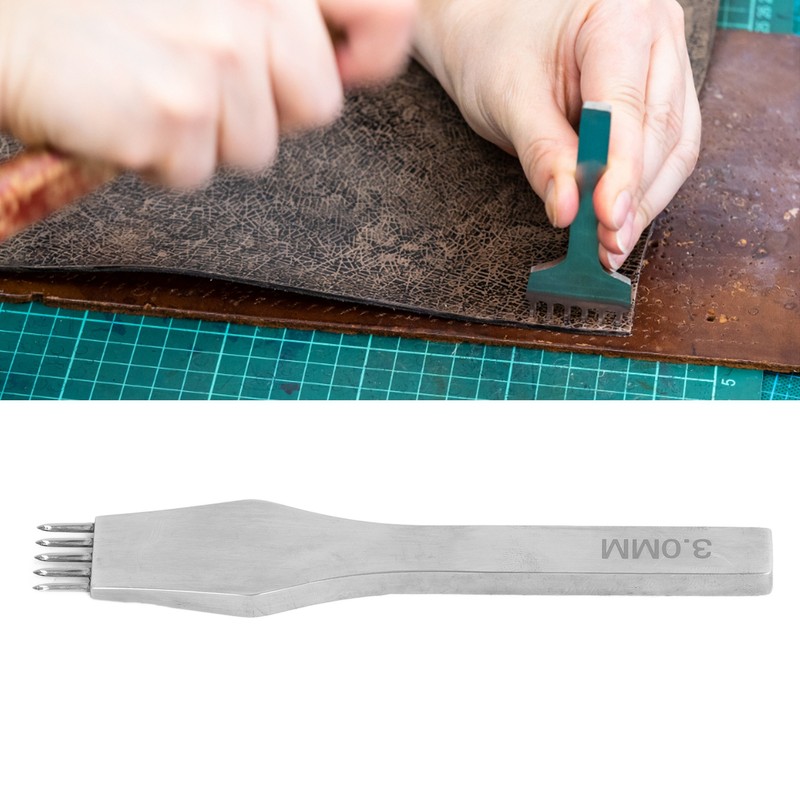 Leather Pricking Iron High Speed Steel Mirror Polished Round Cutting