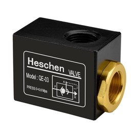 Heschen Pneumatic Quick Exhaust Valve, QE-03, PT3/8" Thread Pipe, One Way Flow