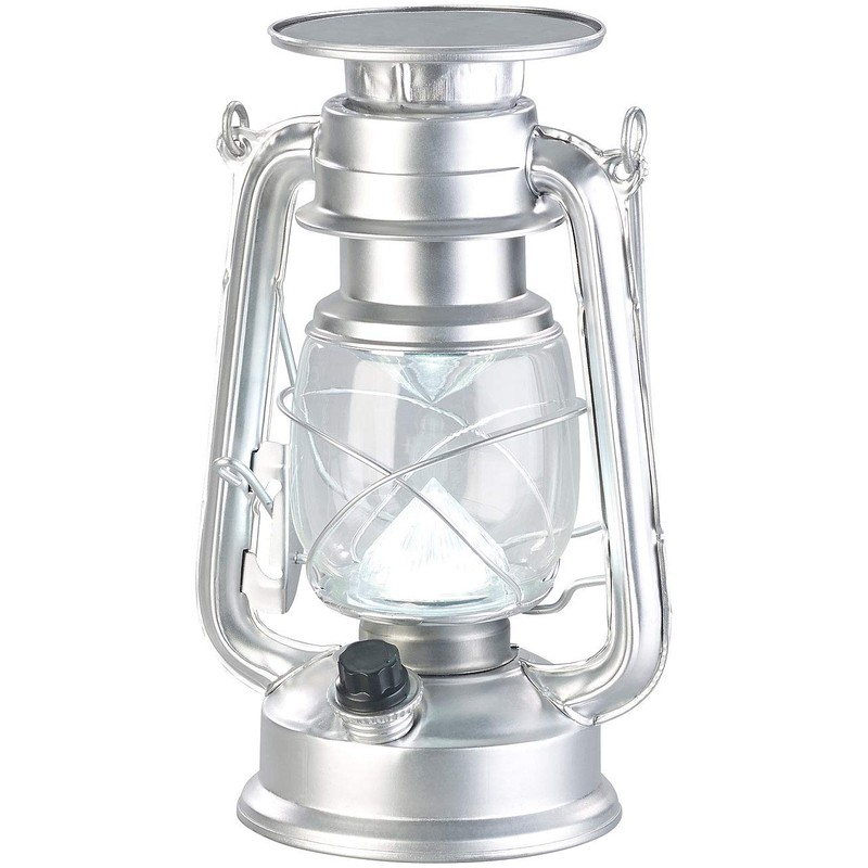 Lunartec Storm Lantern LED Solar: Set of 2 Dimmable High-Power