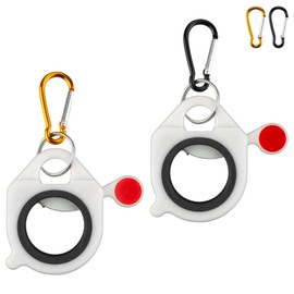 LYNCSEDAR Zip Tie Holder, 2-Pack White Reusable Cable Tie Holder, No.5 Carabiner, Outdoor Use, ABS Plastic, Heavy Duty Ziptie Organizer Clip for Electrician Tool Belt Wrap Storage Container