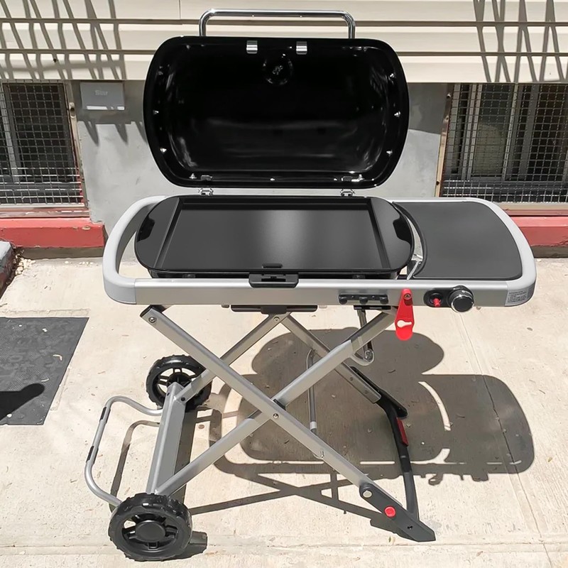 Onlyfire Ceramic Coated Full Size Griddle Insert for Weber Traveler