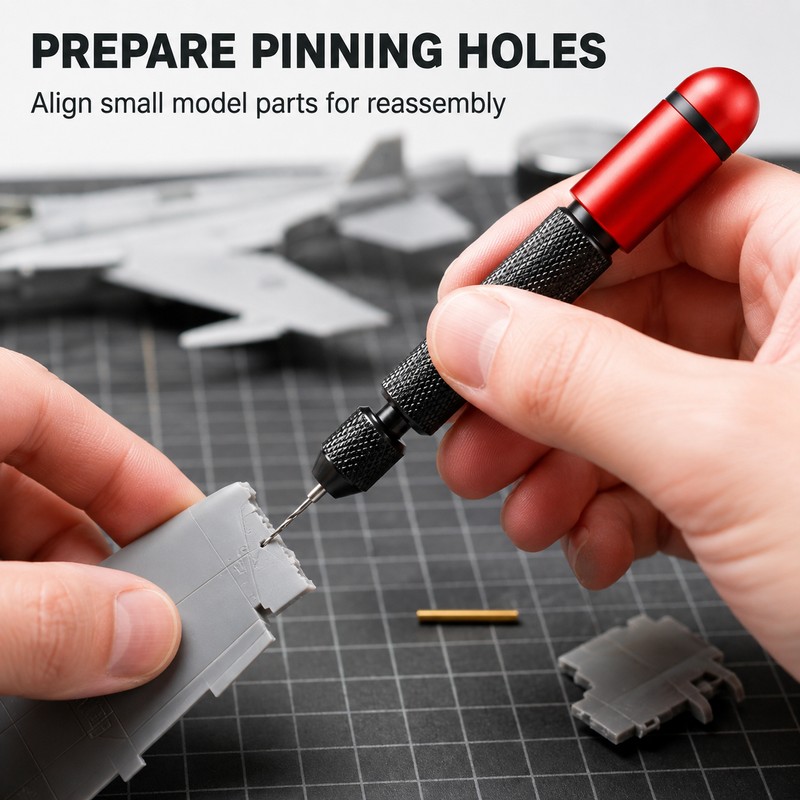 MSWZ Double-Bearing Model Hand Drill & Micro Drill Bit Options,