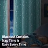 BGment Blackout Curtains 63 Inch Length 2 Panels Set Grommet