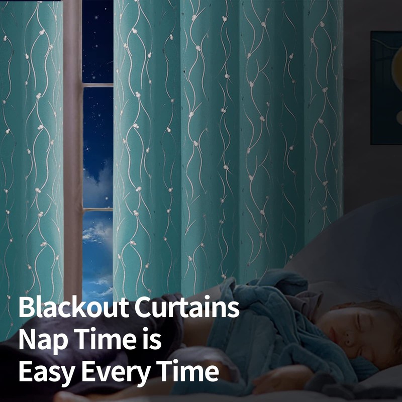 BGment Blackout Curtains 63 Inch Length 2 Panels Set Grommet