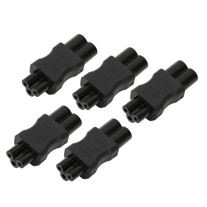 5 Pcs IEC320 C6 to IEC320 C5 Power Adapter Computer