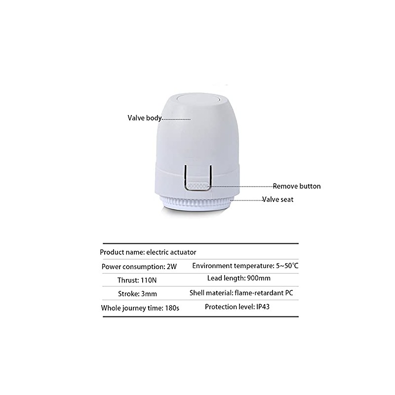 Nagoyuki Floor Heating Valve NC AC 230V Electric Thermal Actuator