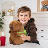 Capybara Cuddly Toy, 33 cm Capibara Plush Toy, Water Pig