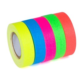 Neon Tape - Blacklight Reactive Glow Tape - UV Fluorescent Black Light Room Decor - Decorations for Luminous Glow Party - Glow King Blacklight Party Supplies - .5 in x 60 ft