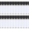 Magnetic Dry Erase Markers Whiteboard Erase Marker with Erasers Cap for School and Office, Black (36 Pieces)