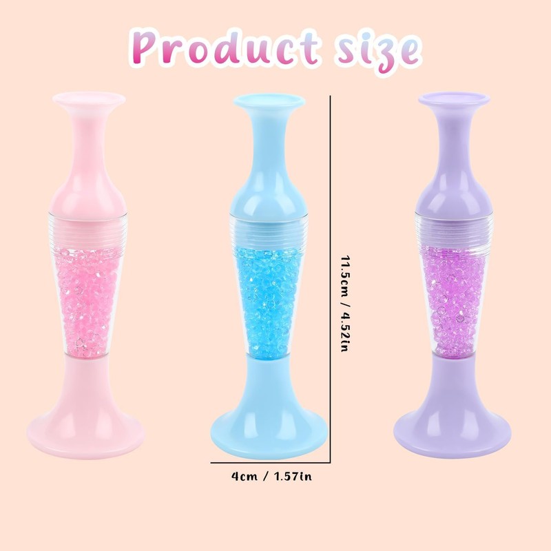 3PCS Diamond Art Pens,Diamond Pain-ting Pens,Flower Pot Shaped Point Drill