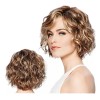 Peluca Corta Rubia Natural Para Mujer, Cabello Corto D