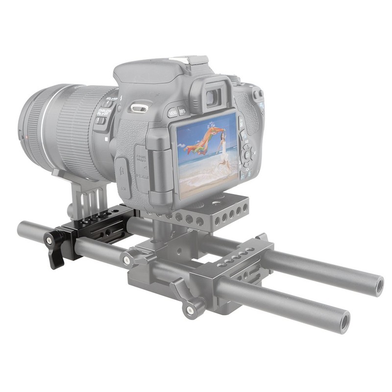 CAMVATE 15mm Rod Clamp Railblock for DSLR 15mm Rail Rig
