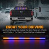 XRIDONSEN 35 inch Traffic Advisor Light Bar 144 LED Blue
