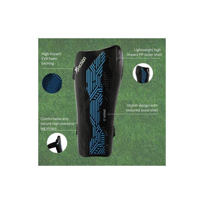 Precision Unisex Origin.0 Precision Origin 0 Strap Shin Guards, White,