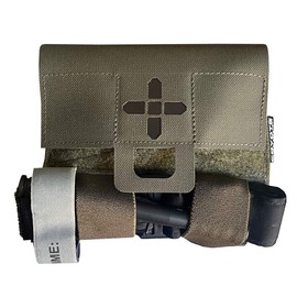 Rescue Essentials Burrito IFAK, Idividual First Aid Kit (Green)