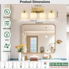 palaro 4 Light Bathroom Light Fixtures,Brushed Gold Vanity Lights for
