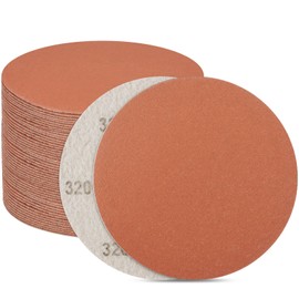 3 Inch 320 Grits Sandpaper 35 pcs Wet Dry Hook and Loop Sanding Discs WEWINK PLUS Professional Aluminum Oxide Sand Paper Polish for Auto Metal Paint Finishing