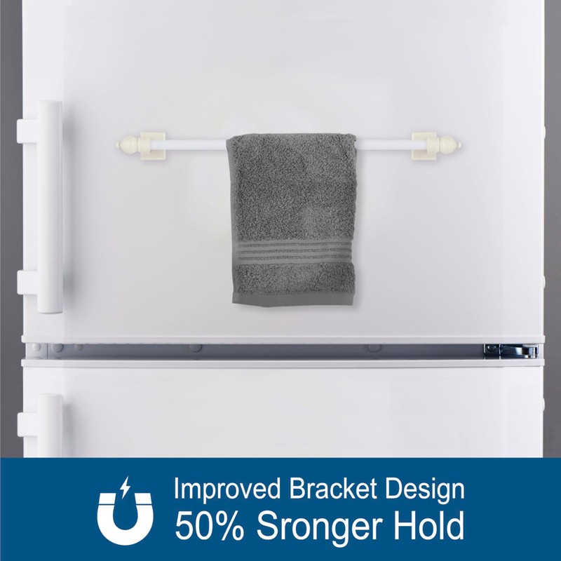 Kenney Magnetic Curtain Rod for Metal Doors/Metal Surfaces, No Drill