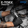 DISEN 6-Piece E-Torx Wrench Set, Double Box End Wrench Set,