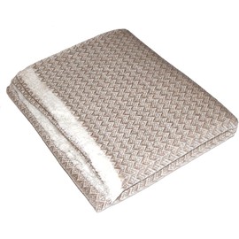 Lorenzo Cana - Cashmere Blanket - 100% Cashmere Hand Woven Sofa Blanket Cuddly Blanket 135 x 180 cm Beige