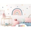 Little Deco DL938-1 Wall Sticker Children's Room Rainbow Hearts Wall