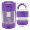 Glow Storage Jar with Grinder LED Waterproof Transparent Glass Seal