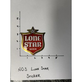 LoneStar NOS Lone Star Beer Sticker Lonestar  Decal