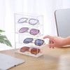 Gttyowyin 4 Drawer Clear Stackable Acrylic Sunglasses Storage Organizer for