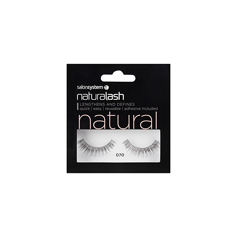 Salon System Naturalash Quick and Easy Re-Usable Black 070 Lashes