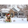 Christmas German Shepherd Dog Garden Flag for Outside 12x18 Inch