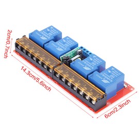 AC100V-250V 30A 4 Channel Relay Module, High Power DC5V High Low Level Trigger Switch Module