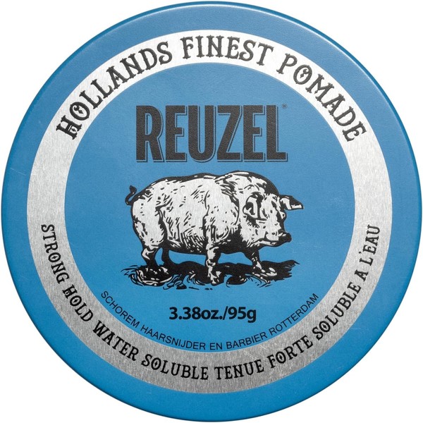 Reuzel Blue Strong Hold Pomade,Strong Hold Pomade For High Shine