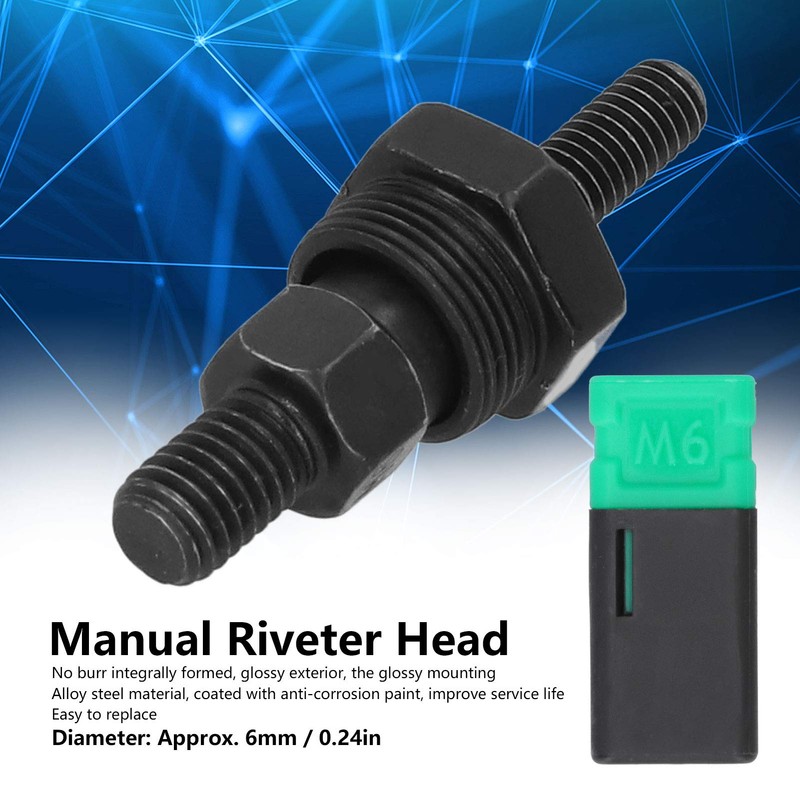 2PCS Rivet Nut Gun, Heavy Duty Hand Riveter Head,Manual Pull