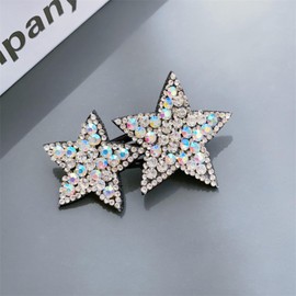 EZ PEACH Hairpin Bangs Clip, Cute Hair Clip, Sparkling Rhinestones, Stars, Hair Ornaments, Bangs Patch, Color, Hair Clip, Everyday Use, Receptions, After-parties, Hairpins, Hair Clips, Stylish, Coming