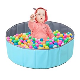 YANGUN Foldable Kids Baby Ball Pit, Kids Play Ball Pool, Foldable Baby Ball Pit for Indoor and Outdoor Use, Playhouse Playpen Ocean Ball Pool for Toddler Boys Girls(100cm)