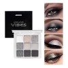 9 Sombras De Ojos Mate Ahumadas Resistentes Al Agua
