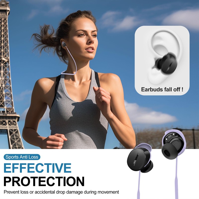Anti-Lost Strap Compatible with Bose New QuietComfort Earbuds (2024), Soft