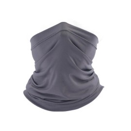 Unbranded Face Mask Windproof Summer Neck Gaiter Women Men Tube Bandana Scarf Sun Shield - Gray